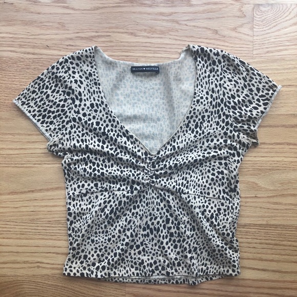 Brandy Melville Tops - Brandy Melville Cheetah Gina Top
